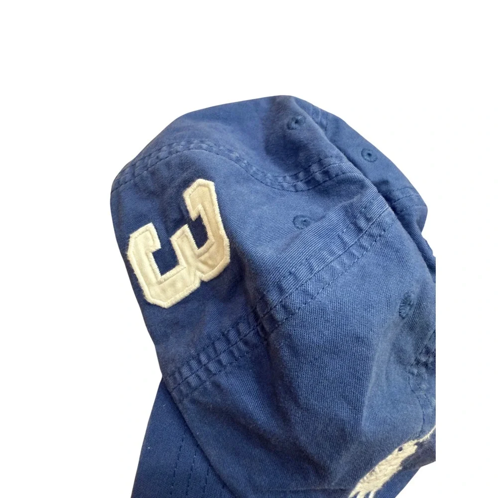 Polo Ralph Lauren Boys Blue Big Pony Baseball Cap Hat One Size 8-20 Adjustable